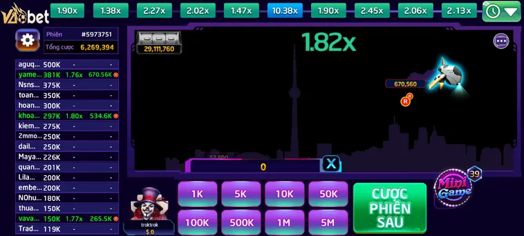 Trải Nghiệm Game Nhanh Aviator Tại VaoBet Với Những Cơ Hội Thắng Cược Cực Lớn