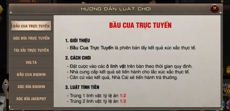 Bùng Nổ Cảm Xúc Cùng Game Bầu Cua Live Tại VaoBet Đẳng Cấp Nhất Năm 2026
