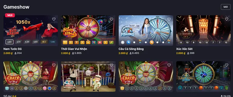 Tham Gia Ngay Sảnh Table Game Game Shows Tại VaoBet Đẳng Cấp Nhất Hiện Nay