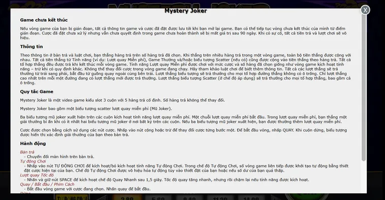 Game Nhanh Mystery Joker Tại VaoBet Thế Giới Giải Trí Huyền Bí Với Thưởng Lớn