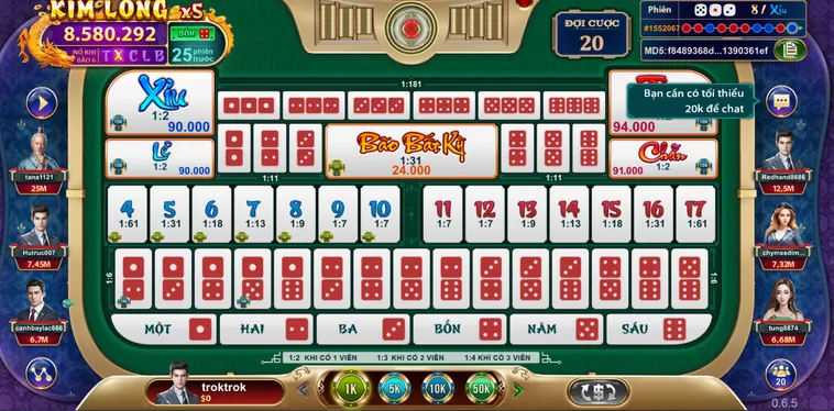Khám Phá Siêu Phẩm Table Game Sicbo Ngũ Long Tại VaoBet Uy Tín