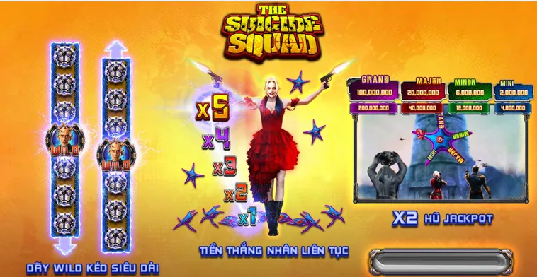 Khám Phá Thế Giới Slot Game Suicide Squad Tại VaoBet Đỉnh Cao Nhất Hiện Nay