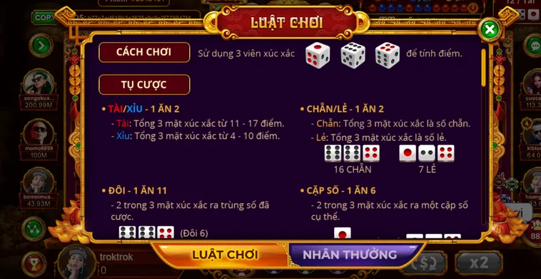 Chinh Phục Siêu Phẩm Table Game Sicbo Tài Phú Tại VaoBet Với Thưởng Khủng